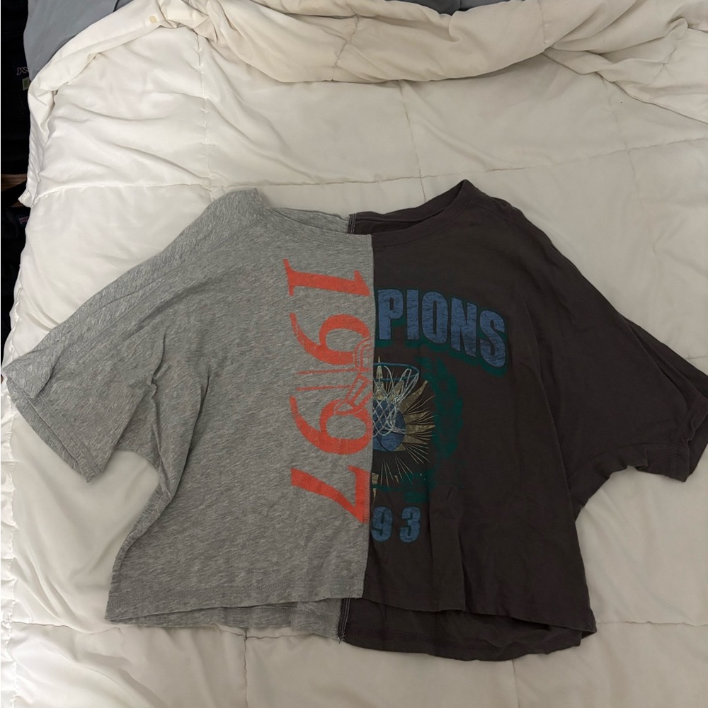 Aeropostale OG Tee Collection Cropped Boyfriend Graphic Tee Oversized Size M